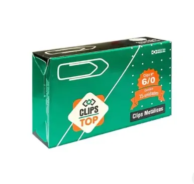 CLIPS 6/0 METALICO C/ 25 UNID. - CLIPS TOP