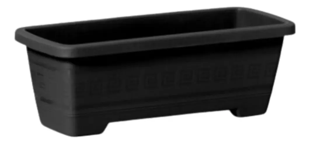 VASO RETANGULAR 7 L PRETO 0322