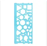 REGUA 20CM GEOMETRICA CORES SORTIDAS - BRW 2