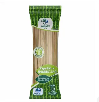 ESPETO BAMBU P/CHURRASCO 25CM C/50-THEOTO
